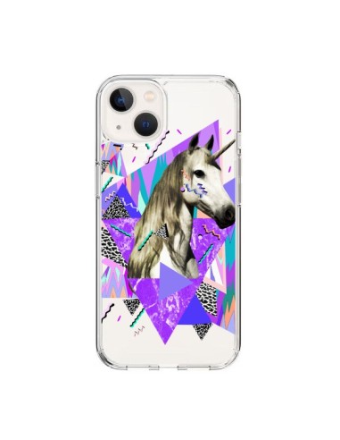 Coque iPhone 15 Licorne Unicorn Azteque Transparente - Kris Tate