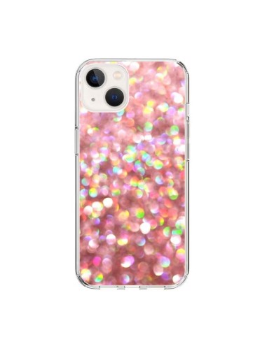 Coque iPhone 15 Paillettes Pinkalicious - Lisa Argyropoulos
