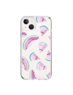 Cover iPhone 15 Anguria Frutta Estate Trasparente - Lisa...