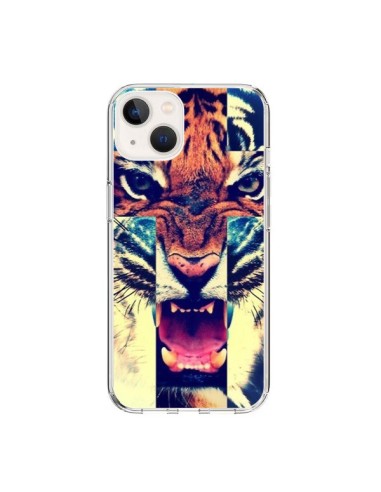 Coque iPhone 15 Tigre Swag Croix Roar Tiger - Laetitia