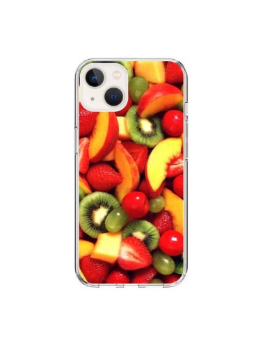 Coque iPhone 15 Fruit Kiwi Fraise - Laetitia