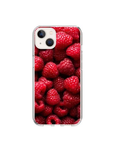 Coque iPhone 15 Framboise Raspberry Fruit - Laetitia
