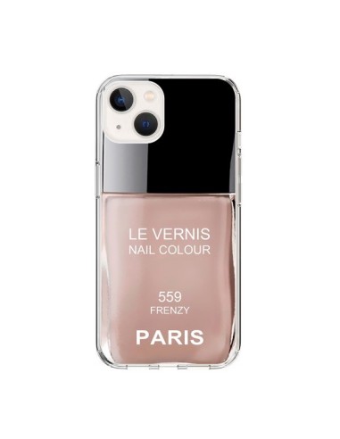 iPhone 15 Case Nail polish Paris Frenzy Beige - Laetitia