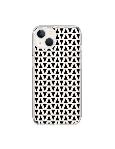 iPhone 15 Case Triangle Romi Aztec Black Clear - Laetitia