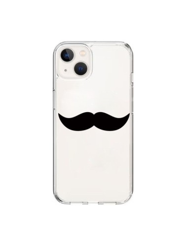 Coque iPhone 15 Moustache Movember Transparente - Laetitia