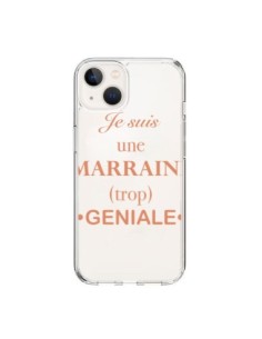 Cover iPhone 15 Sono una Madrina geniale Trasparente -...