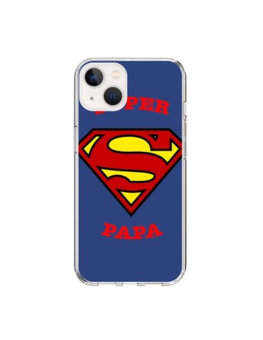 Coque iPhone 15 Super Papa Superman - Laetitia