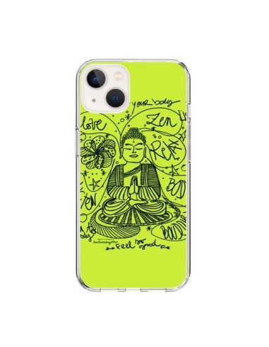 Coque iPhone 15 Buddha Listen to your body Love Zen Relax - Leellouebrigitte