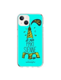 Cover iPhone 15 Je suis Parisienne La Tour Eiffel Blu -...