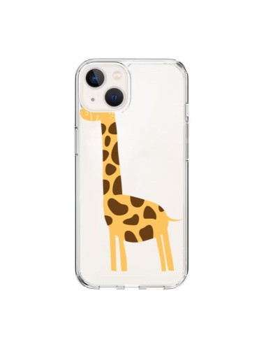 Coque iPhone 15 Girafe Giraffe Animal Savane Transparente - Petit Griffin