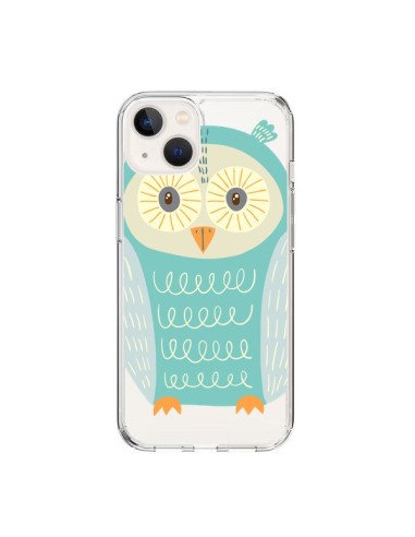 Coque iPhone 15 Hibou Owl Transparente - Petit Griffin