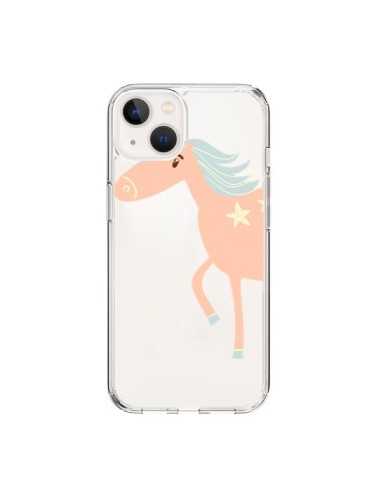 Coque iPhone 15 Licorne Unicorn Rose Transparente - Petit Griffin