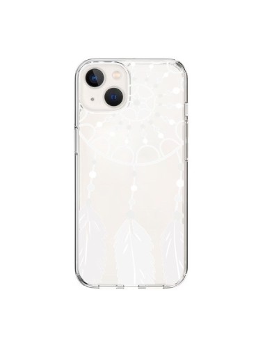 Coque iPhone 15 Attrape Rêves Blanc Dreamcatcher Transparente - Petit Griffin