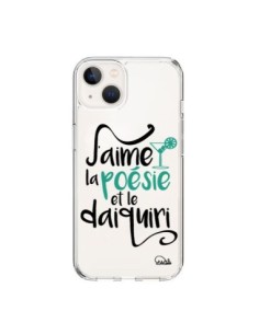 iPhone 15 Case J'aime la poésie e le daiquiri Clear -...