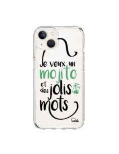iPhone 15 Case Je veux un mojito e des jolis mots Clear -...