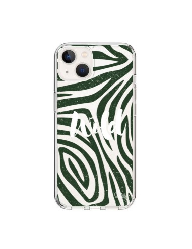 Coque iPhone 15 Wild Zebre Jungle Transparente - Lolo Santo