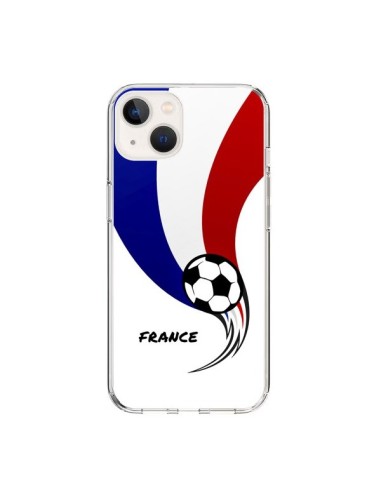 Coque iPhone 15 Equipe France Ballon Football - Madotta