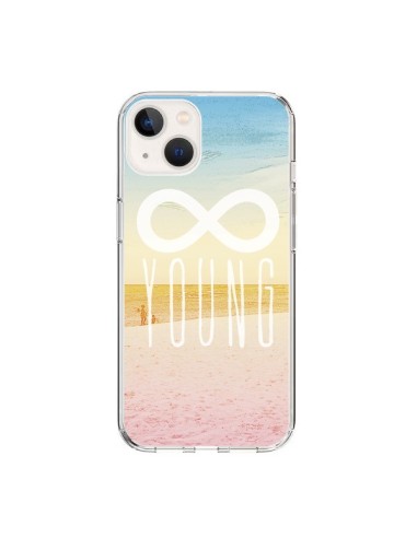 Coque iPhone 15 Forever Young Plage - Mary Nesrala
