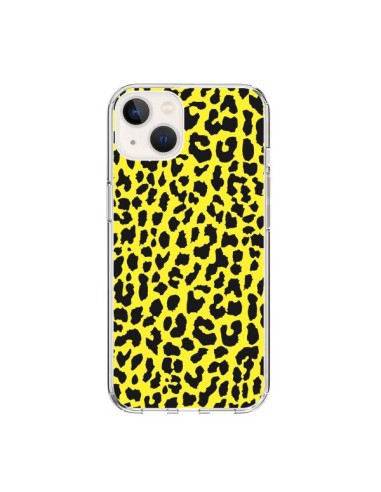 Coque iPhone 15 Leopard Jaune - Mary Nesrala
