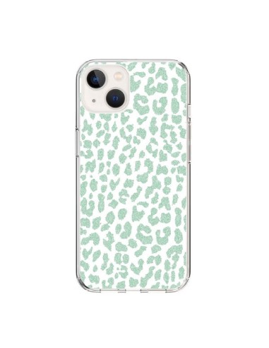 Coque iPhone 15 Leopard Menthe Mint - Mary Nesrala