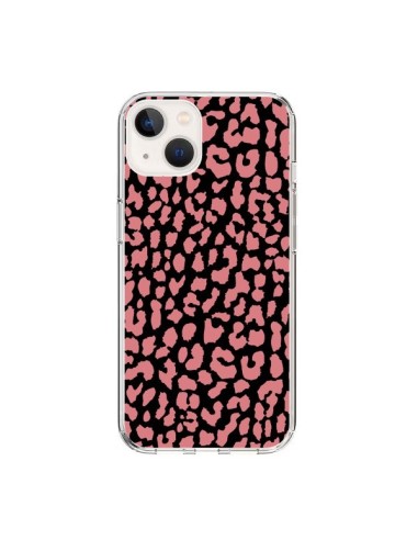 Coque iPhone 15 Leopard Corail - Mary Nesrala