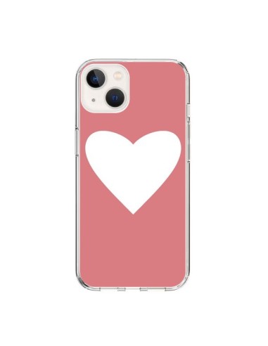 Coque iPhone 15 Coeur Corail - Mary Nesrala