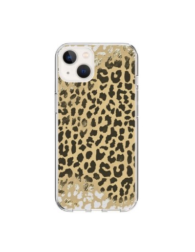 Coque iPhone 15 Leopard Golden Or Doré - Mary Nesrala