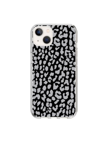 Coque iPhone 15 Leopard Gris - Mary Nesrala
