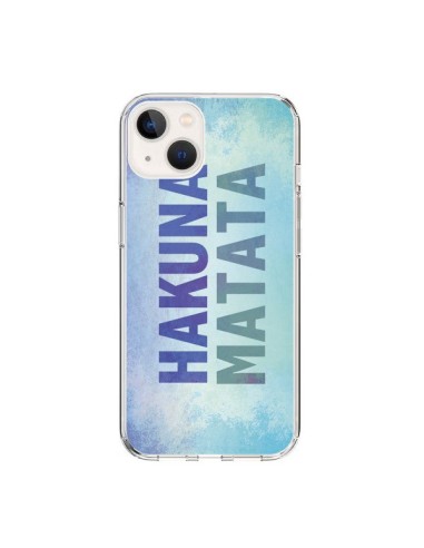 iPhone 15 Case Hakuna Matata Re Lion Blue - Mary Nesrala