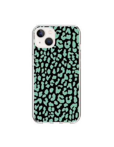 Coque iPhone 15 Leopard Mint Vert - Mary Nesrala