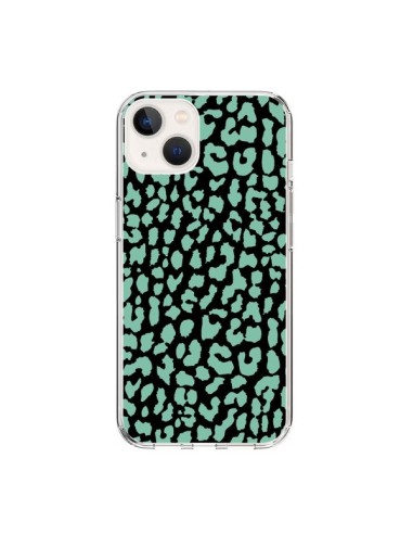 Cover iPhone 15 Leopardo Verde Menta - Mary Nesrala