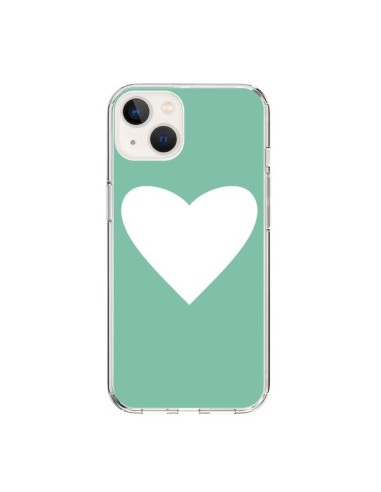 Coque iPhone 15 Coeur Mint Vert - Mary Nesrala