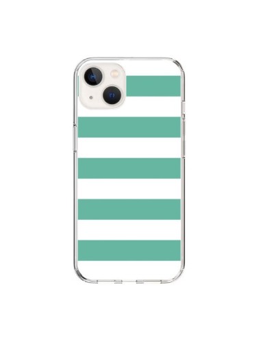 Coque iPhone 15 Bandes Mint Vert - Mary Nesrala