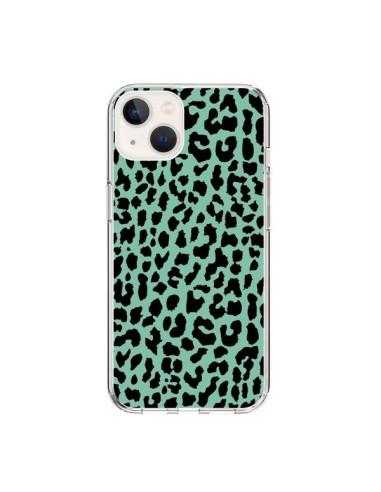 Coque iPhone 15 Leopard Mint Vert Neon - Mary Nesrala