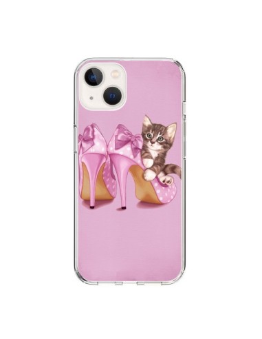Coque iPhone 15 Chaton Chat Kitten Chaussure Shoes - Maryline Cazenave