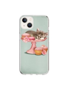 Coque iPhone 15 Chaton Chat Kitten Cookies Cupcake -...