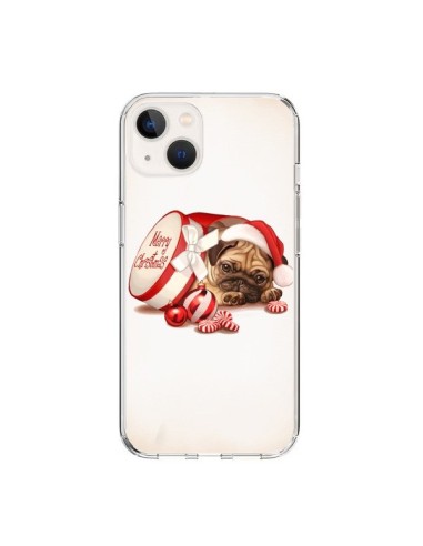 Coque iPhone 15 Chien Dog Pere Noel Christmas Boite - Maryline Cazenave