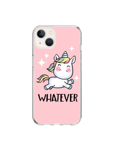 Coque iPhone 15 Licorne Whatever - Maryline Cazenave