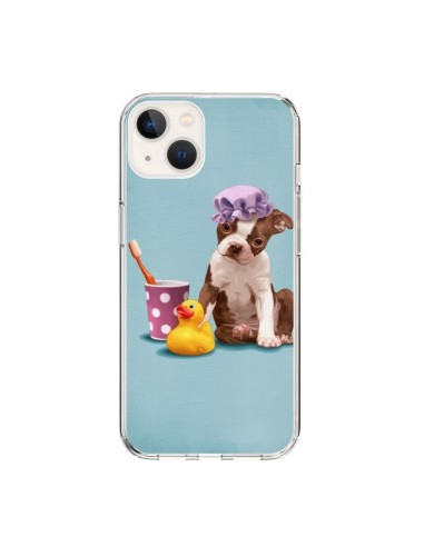Coque iPhone 15 Chien Dog Canard Fille - Maryline Cazenave