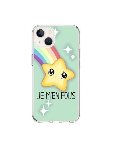 Coque iPhone 15 Etoile Je m'en fous - Maryline Cazenave