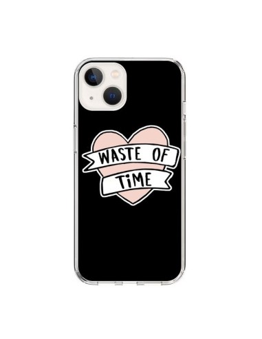 Cover iPhone 15 Waste of Time Coeur - Maryline Cazenave
