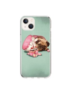 Coque iPhone 15 Chien Dog Cupcakes Gateau Bonbon Boite -...