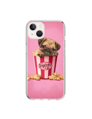 Coque iPhone 15 Chien Dog Popcorn Film - Maryline Cazenave