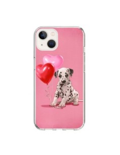 Cover iPhone 15 Cane Dalmata Palloncino Cuore - Maryline...