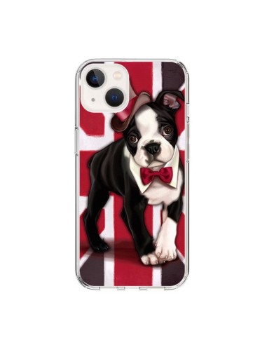 Cover iPhone 15 Cane Inglese UK British Gentleman - Maryline Cazenave