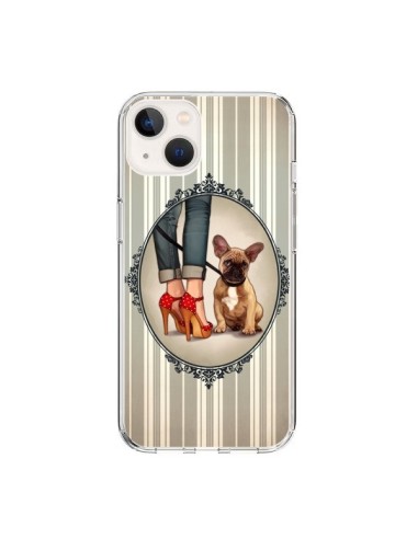 iPhone 15 Case Lady Jambes Dog - Maryline Cazenave