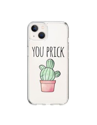 Coque iPhone 15 You Prick Cactus Transparente - Maryline Cazenave
