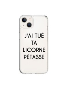 Cover iPhone 15 Tué Licorne Pétasse Trasparente Unicorno...