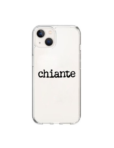 Coque iPhone 15 Chiante Noir Transparente - Maryline Cazenave