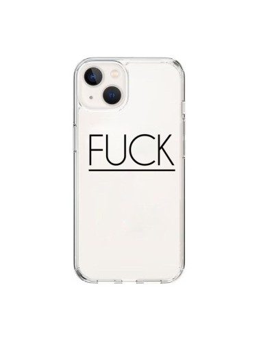 Cover iPhone 15 Fuck Trasparente - Maryline Cazenave